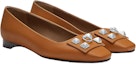 Lookbook (W) Kasut HERMES Balerina 'Kulit Anak Lembu Coklat' H212025Z-B8