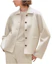 Order (Women) Hermes Beige Long Sleeve Casual Jacket with Solid Color Lapel Design H4E0102DAA3