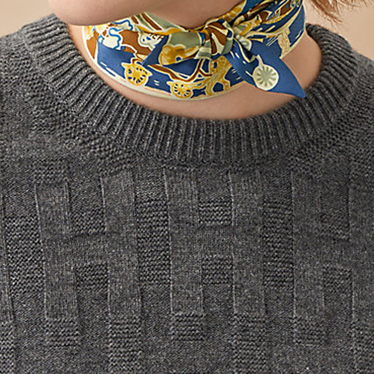 (Women) HERMES Bingata Twilly Mustard Yellow Silk Scarf for Women. H063530S-05 圖 3