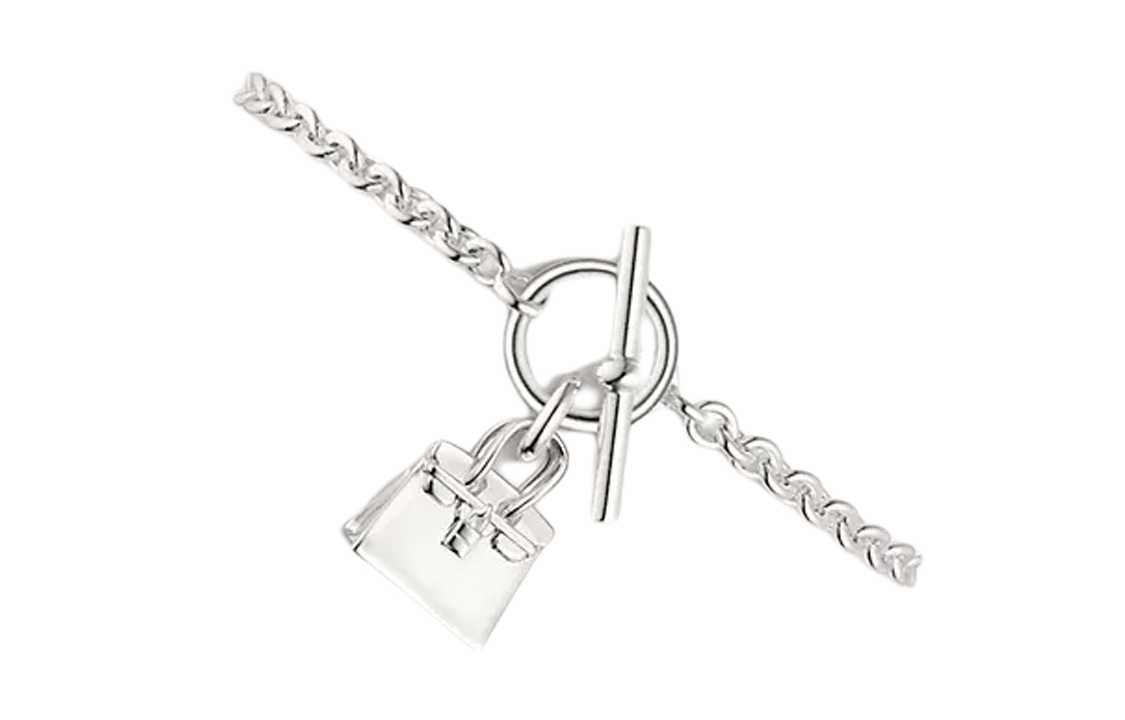 (Women) HERMES Birkin 925 Silver Bracelet for Women with Charm Decor. H121426B-00LG 圖 2