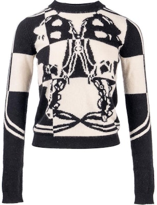 (Women) HERMES Black Colorblock Pullover Sweater Crewneck H1H2606D202 Buy (Women) HERMES Black Colorblock Pullover Sweater Crewneck H1H2606D202