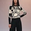 Lookbook (Women) HERMES Black Colorblock Pullover Sweater Crewneck H1H2606D202