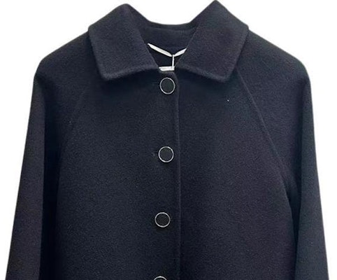 (Women) HERMES Black Solid Color Button-Up Long Sleeve Jacket H4E0102DA0236 Cheap (Women) HERMES Black Solid Color Button-Up Long Sleeve Jacket H4E0102DA0236