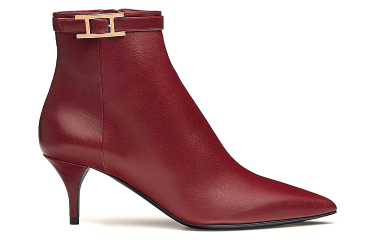 (W) HERMES Blanche Ankle Boot 'Sangria Red' 圖 2