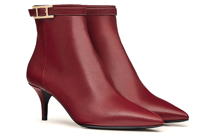 (W) HERMES Blanche Ankle Boot 'Sangria Red' 圖 3