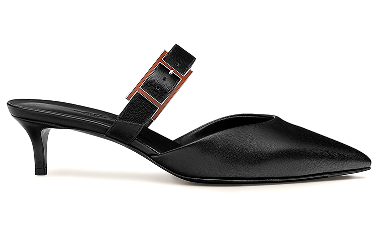 Order (W) 爱马仕黑色时尚高跟鞋Blink 40穆勒鞋 H212149Z-02