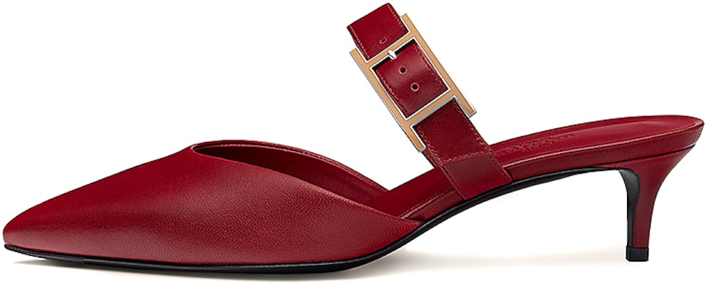 (Women) HERMES Blink Mule High Heels 'Sangria Red' H212150Z-04 Buy (Women) HERMES Blink Mule High Heels 'Sangria Red' H212150Z-04