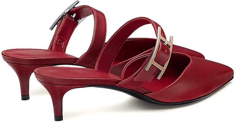 (Women) HERMES Blink Mule High Heels 'Sangria Red' H212150Z-04 Shop (Women) HERMES Blink Mule High Heels 'Sangria Red' H212150Z-04