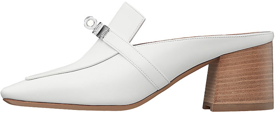 (Women) HERMES Blossom Mule 'White' H202109Z-90 Buy (Women) HERMES Blossom Mule 'White' H202109Z-90