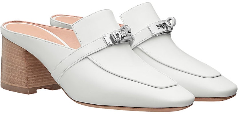 (Women) HERMES Blossom Mule 'White' H202109Z-90 Lookbook (Women) HERMES Blossom Mule 'White' H202109Z-90