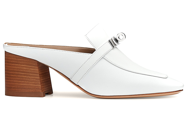 Order (W) HERMES Blossom Mule 'Tumit Chunky Putih' H202109Z-92