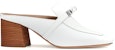 (W) HERMES Blossom Mule 'Tumit Chunky Putih' H202109Z-92