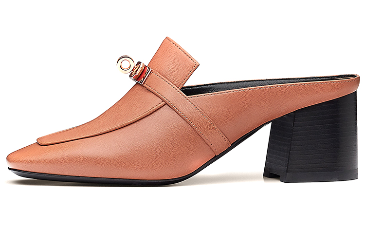 (Women) HERMES Blossom Mule High Heel 'Dawn Pink' H212107Z-9M