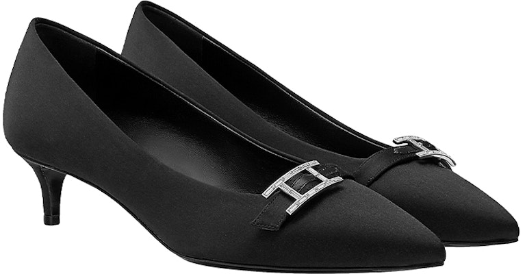(Women) HERMES Blush 'Black Satin Stiletto' H211220Z-02 Lookbook (Women) HERMES Blush 'Black Satin Stiletto' H211220Z-02