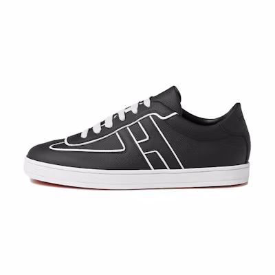(W) HERMES Boomerang Low Top 'Black Leather'
