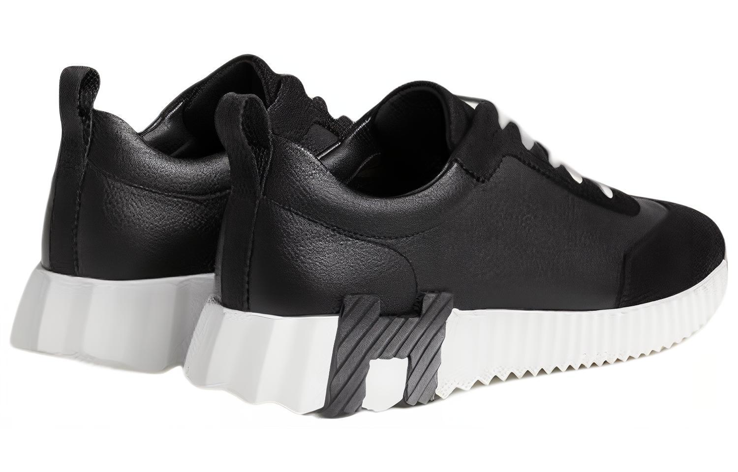 Purchase HERMES愛馬仕 Bouncing 皮革 繫帶 耐磨 低筒 運動休閒鞋 女款 黑色