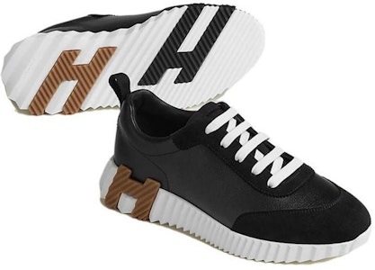 HERMES愛馬仕 Bouncing 皮革 圓頭繫帶 低幫 生活休閒鞋 女款 黑色 Purchase HERMES愛馬仕 Bouncing 皮革 圓頭繫帶 低幫 生活休閒鞋 女款 黑色