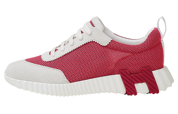 Buy HERMES愛馬仕 Bouncing 時尚系帶 低筒運動休閒鞋 女款 粉白