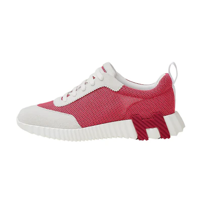 (W) HERMES Bouncing 'Pink White'