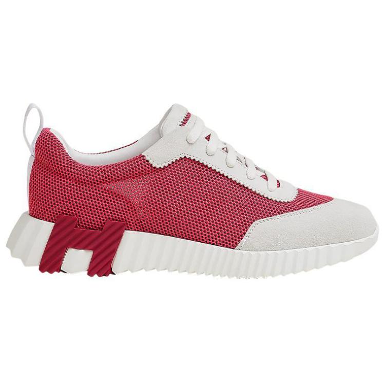 Order HERMES愛馬仕 Bouncing 時尚系帶 低筒運動休閒鞋 女款 粉白