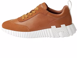 (Women) HERMES Bouncing Brown Goatskin Low-Top Casual Sneakers for Women. H221176Z A3 (Women) HERMES Bouncing Brown Goatskin Low-Top Casual Sneakers for Women. H221176Z A3