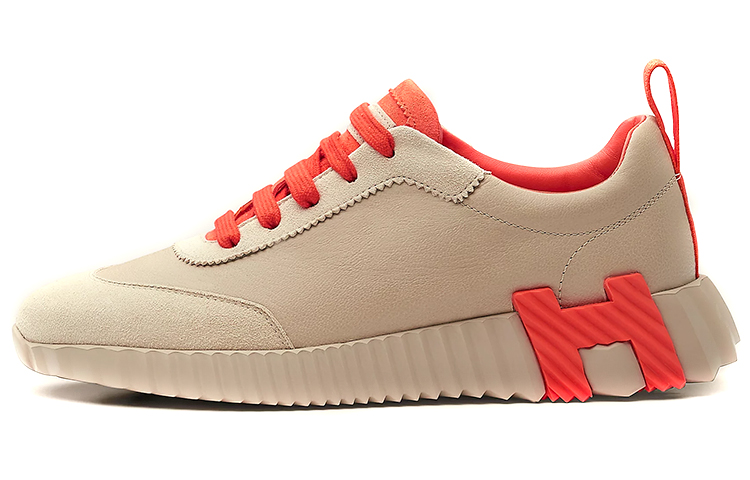 (Women) HERMES Bouncing Low-Top Sneaker 'Beige Red' H221176Z-2F