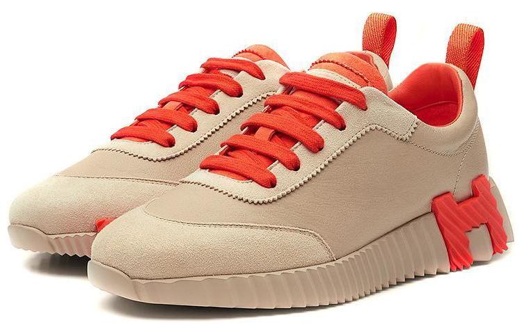 Lookbook (Women) HERMES Bouncing Low-Top Sneaker 'Beige Red' H221176Z-2F