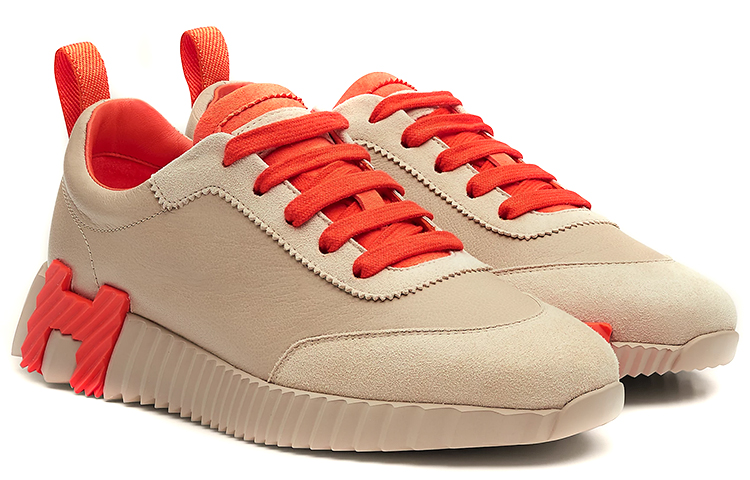 Shop (Women) HERMES Bouncing Low-Top Sneaker 'Beige Red' H221176Z-2F