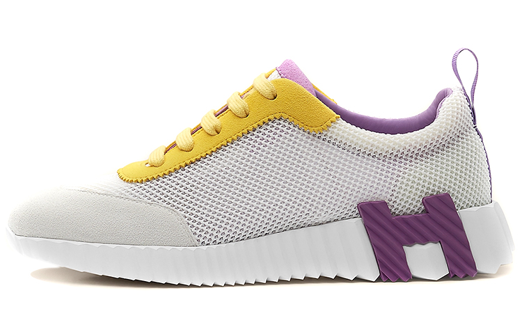 (Women) HERMES Bouncing Sneaker 'White Purple' H221177Z-90