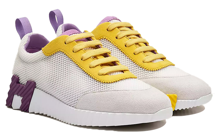 Lookbook (Women) HERMES Bouncing Sneaker 'White Purple' H221177Z-90