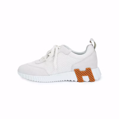 (W) HERMES Sneakers Bianchi Bassi in Mesh Casual con Lacci. H232173Z 90345 Buy (W) HERMES Sneakers Bianchi Bassi in Mesh Casual con Lacci. H232173Z 90345