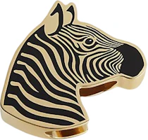(Women) HERMES Brass Zebra Head Scarf Ring Gold/Black 4x4.4cm Accessory H603342S-00 (Women) HERMES Brass Zebra Head Scarf Ring Gold/Black 4x4.4cm Accessory H603342S-00