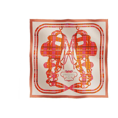 (Women) HERMES Brides de Gala Plaid Silk Scarf for Women - Multicolor. H894052S-09