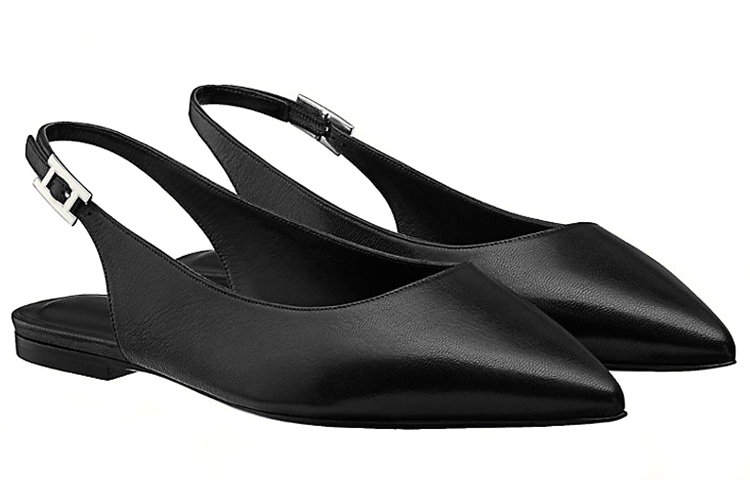 (W) HERMES Brillante 'Elegant Ballet Flat Black' 圖 2