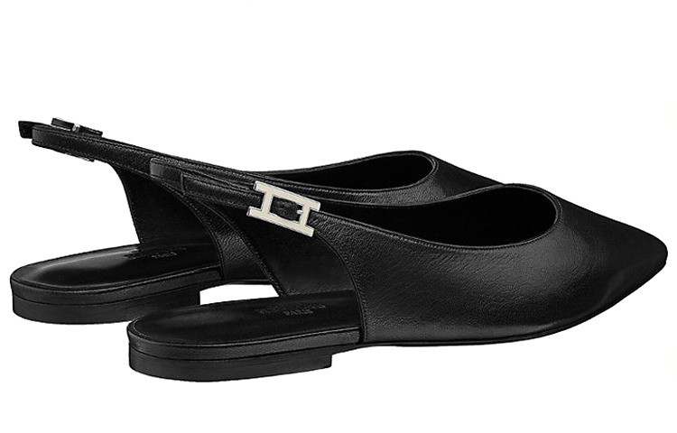 (W) HERMES Brillante 'Elegant Ballet Flat Black' 圖 3