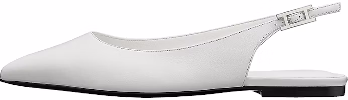 Buy (Women) HERMES Brillante 'White Ballet Flats' H211199Z-90