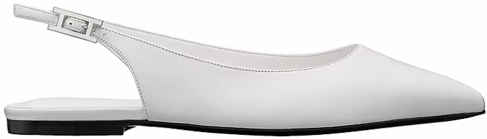 Order (Women) HERMES Brillante 'White Ballet Flats' H211199Z-90
