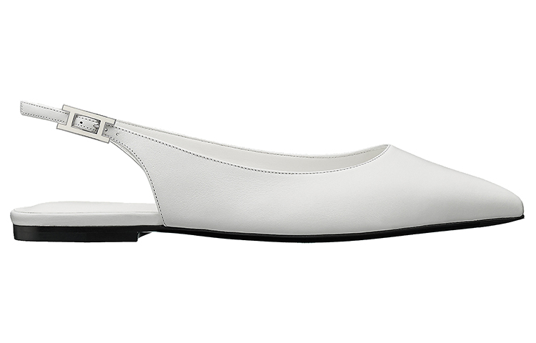 (W) HERMES Brillante 'White Ballet Flats' 圖 2