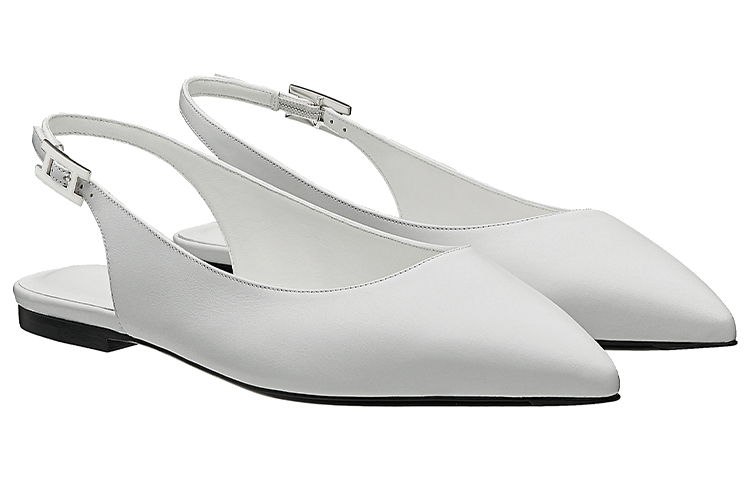 (W) HERMES Brillante 'White Ballet Flats' 圖 3