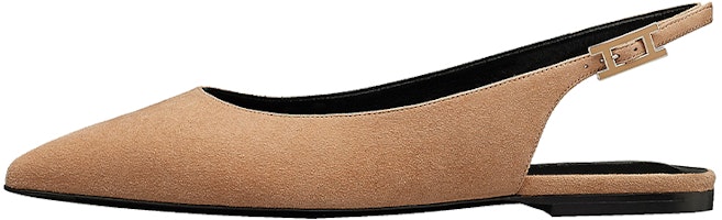(Women) HERMES Brillante Ballet Flats 'Sandalwood' H211196Z-9J (Women) HERMES Brillante Ballet Flats 'Sandalwood' H211196Z-9J