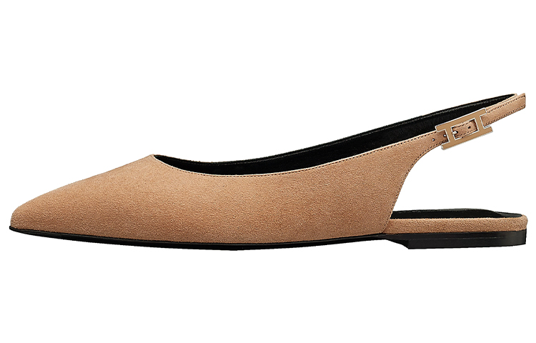 (Women) HERMES Brillante Ballet Flats 'Sandalwood' H211196Z-9J