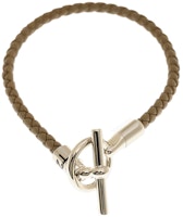 (Women) HERMES Brown Braided Bracelet GNBRA18SST2 (Women) HERMES Brown Braided Bracelet GNBRA18SST2