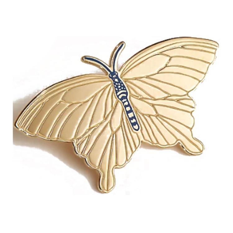 (Women) HERMES Butterfly Design Lacquered Brass  Accessory - Gold. H603642S 圖 2