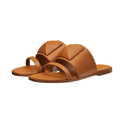 (W) HERMES Caia Sandal 'Gold'