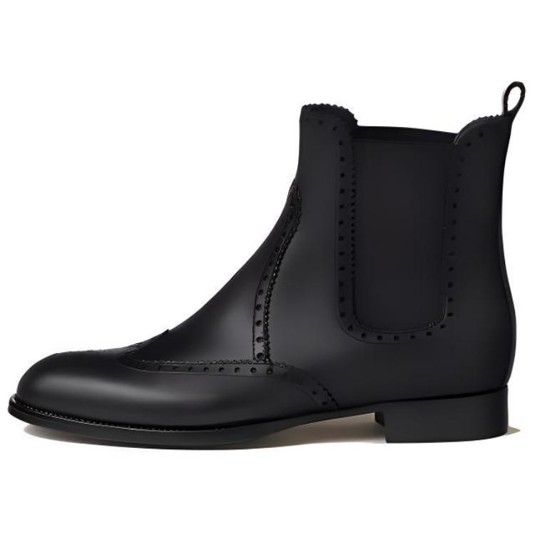 (Women) HERMES Calfskin Chelsea Boots 'Black' H232180Z-02