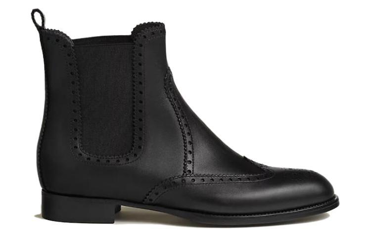 Order (W) But Chelsea Kulit Anak Lembu HERMES 'Hitam' H232180Z-02