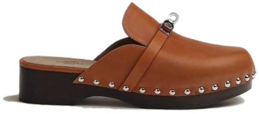 (Women) HERMES Calfskin Clogs 'Brown' H211078Z-A3 Order (Women) HERMES Calfskin Clogs 'Brown' H211078Z-A3