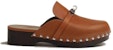 (W) HERMES Selipar Kulit Anak Lembu 'Coklat' H211078Z-A3