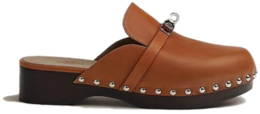 (W) HERMES Zuecos de Piel de Becerro 'Marrón' H211078Z-A3 Order (W) HERMES Zuecos de Piel de Becerro 'Marrón' H211078Z-A3