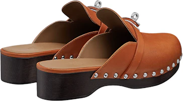 Shop (W) HERMES Terompah Kulit Sapi 'Coklat' H211078Z-A3